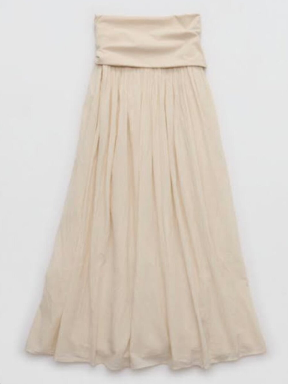Aerie At The Barre Convertible Maxi Skirt Dress Cake Batter Women’s Large - Picture 8 of 8